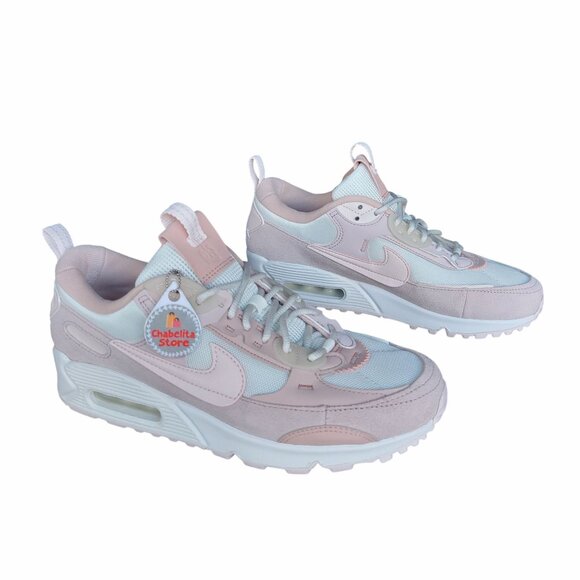 ⭐Women Shoes Sz 9.5 Nike Air Max 90 Futura Barley Rose Pink Sneakers DM9922-104 - Picture 1 of 8
